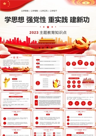 学思想强党性重实践建新功PPT党课