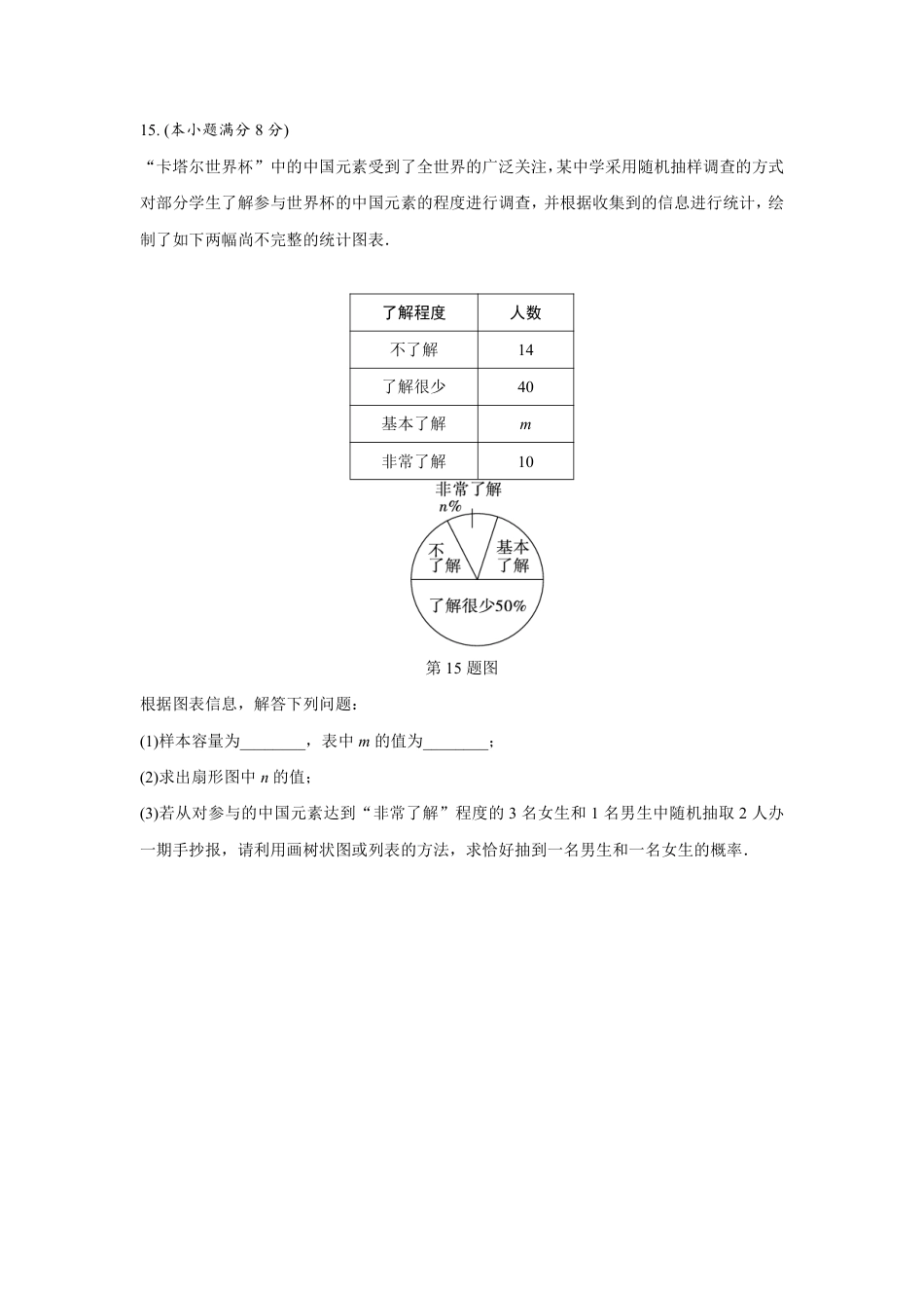 2023年成都市高中阶段教育学校统一招生暨初中学业水平考试数学白卷(含答案解析).pdf_第4页
