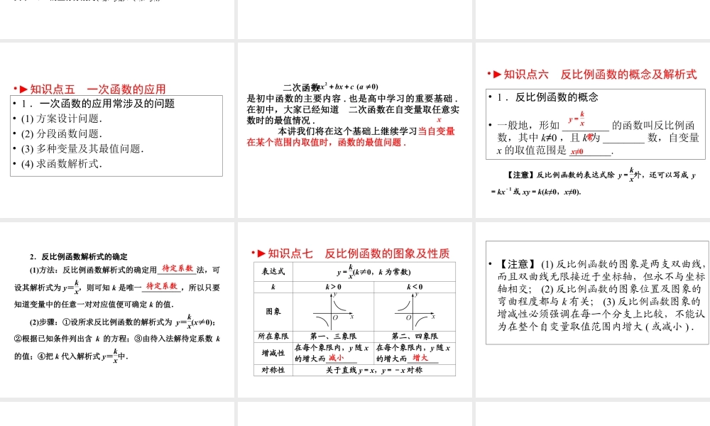 2024-2025学年高一上学期初高中数学衔接知识-第四讲 二次函数【课件】.ppt