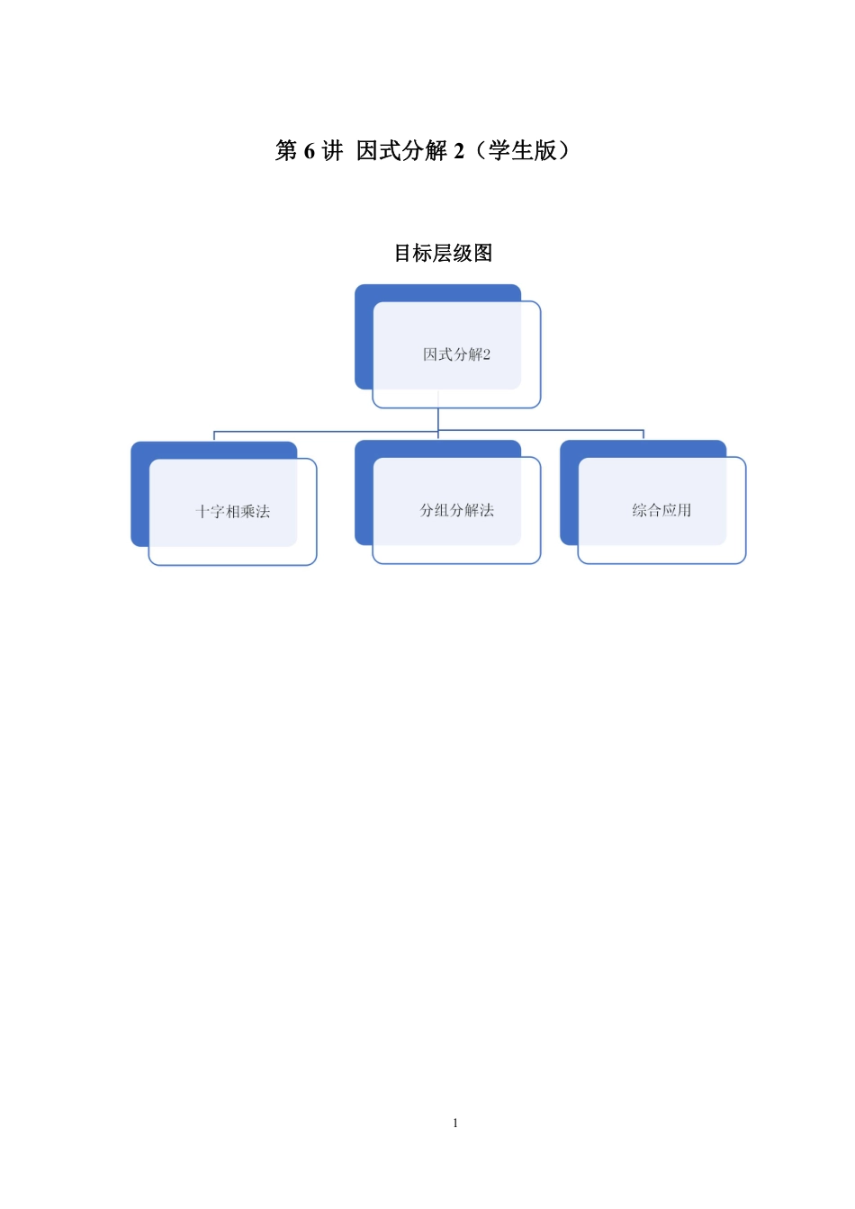 2023-2024学年北师版八年级数学寒假专题基础作业 第6节因式分解2（含答案）.pdf_第1页