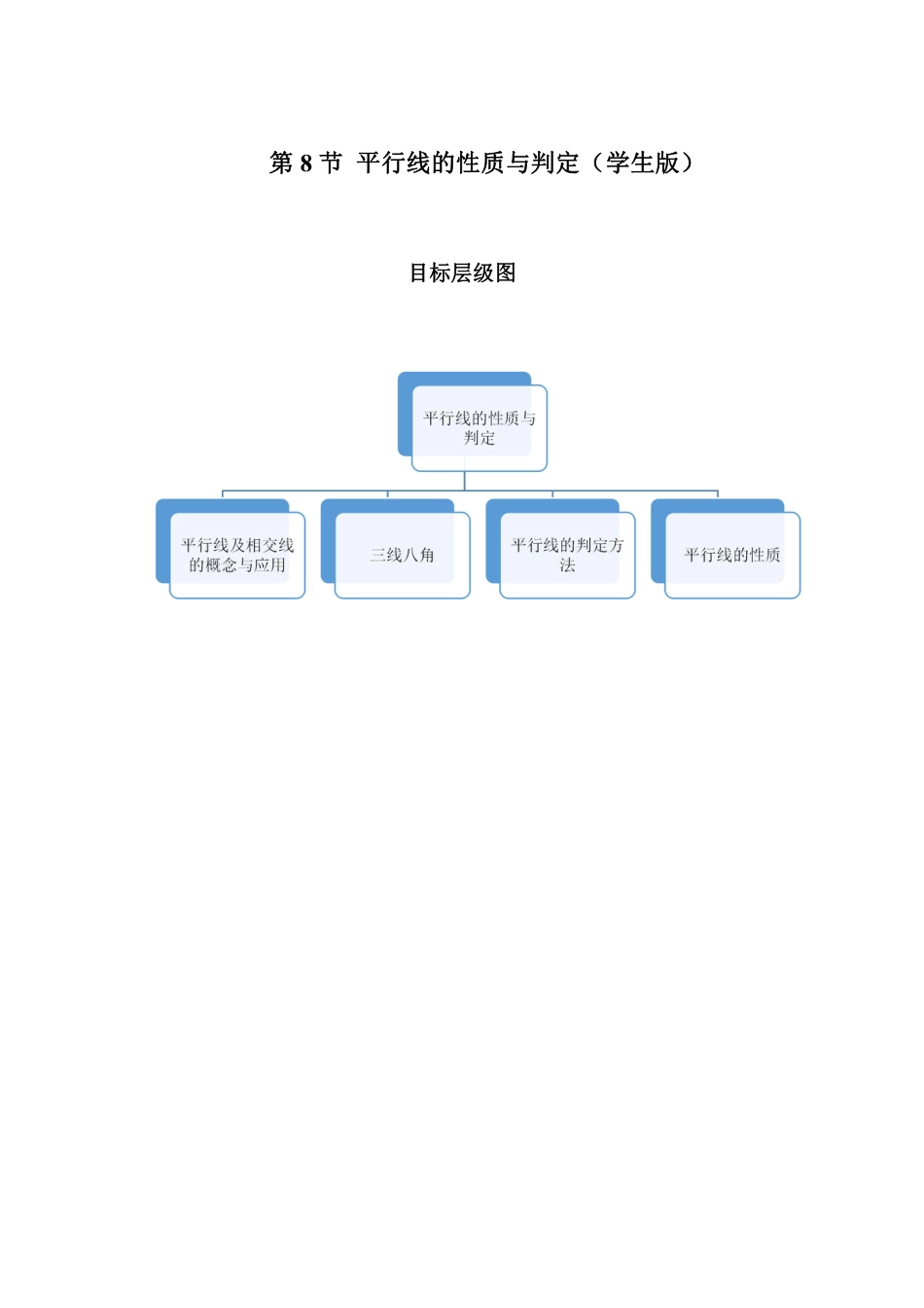 2023-2024学年北师版七年级数学成都地区寒假专题作业 第8节 平行线的性质与判定（含答案）.pdf_第1页