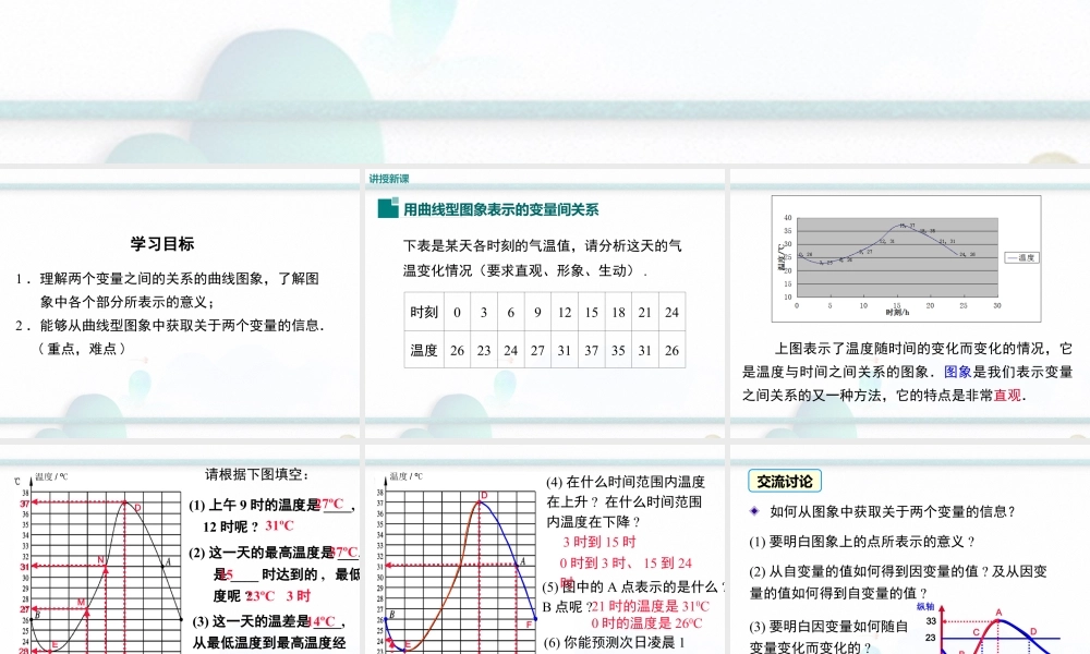 2023-2024学年度北师七下数学3.3 第1课时 曲线型图象【课件】.ppt