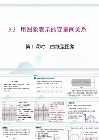 2023-2024学年度北师七下数学3.3 第1课时 曲线型图象【课件】.ppt