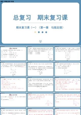 2024-2025学年度北师版八上数学-期末复习一（第一章勾股定理）【课外培优课件】.pptx
