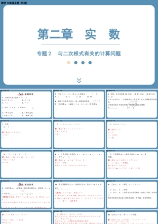 2024-2025学年度北师版八上数学-专题2-与二次根式有关的计算问题【课外培优课件】.pptx