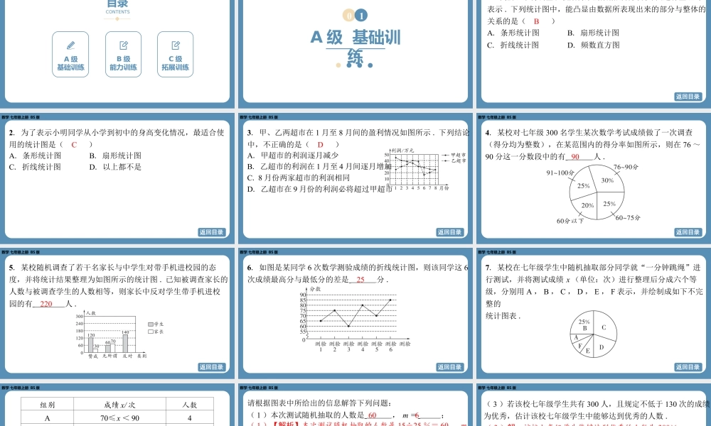 2024-2025学年度北师版七上数学6.3数据的表示（第三课时）【课外培优课件】.pptx