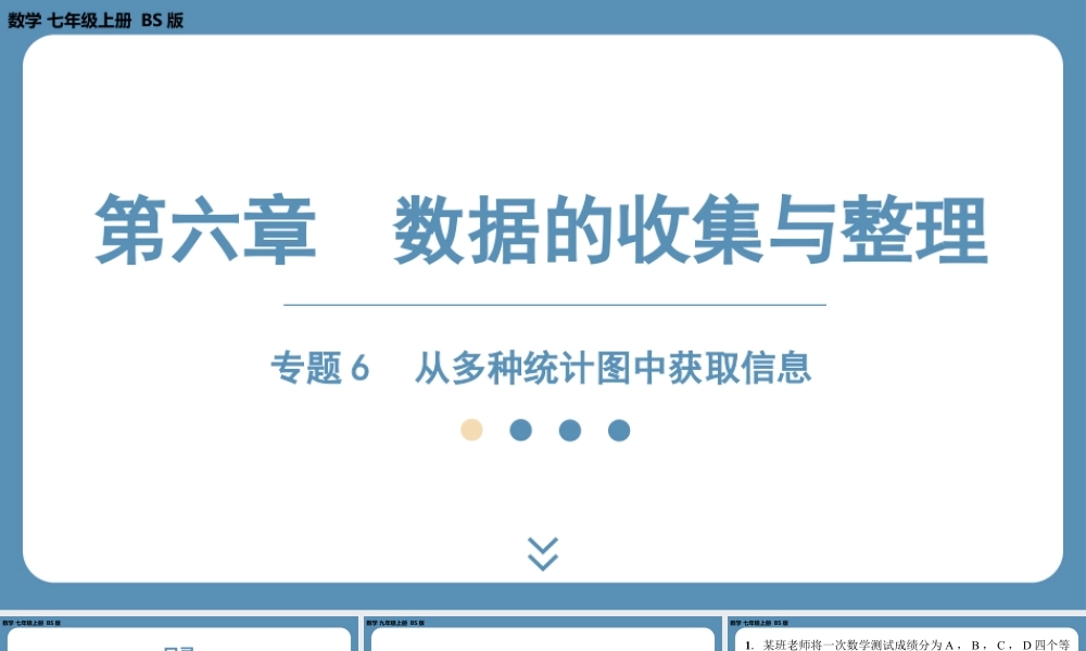 2024-2025学年度北师版七上数学-专题6-从多种统计图中获取信息【课外培优课件】.pptx