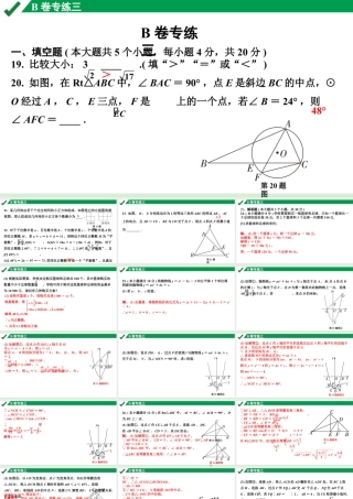 2024成都中考数学B卷专项强化训练03.B卷专练三课件.pptx