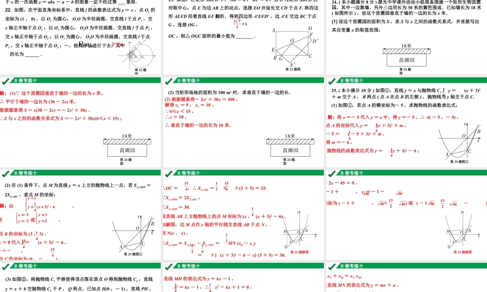 2024成都中考数学B卷专项强化训练10.B卷专练十课件.pptx