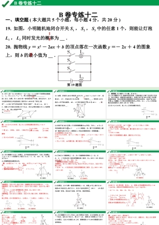 2024成都中考数学B卷专项强化训练12.B卷专练十二课件.pptx