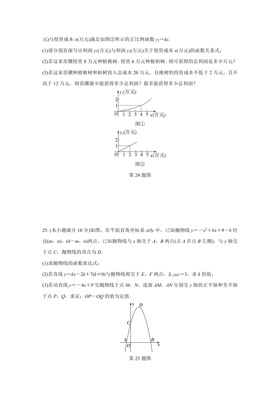 2024成都中考数学B卷专项强化训练六 (含答案).pdf_第2页