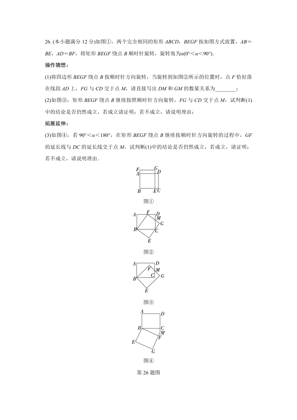 2024成都中考数学B卷专项强化训练六 (含答案).pdf_第3页