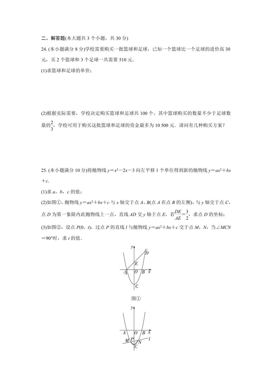 2024成都中考数学B卷专项强化训练三 (含答案).pdf_第2页