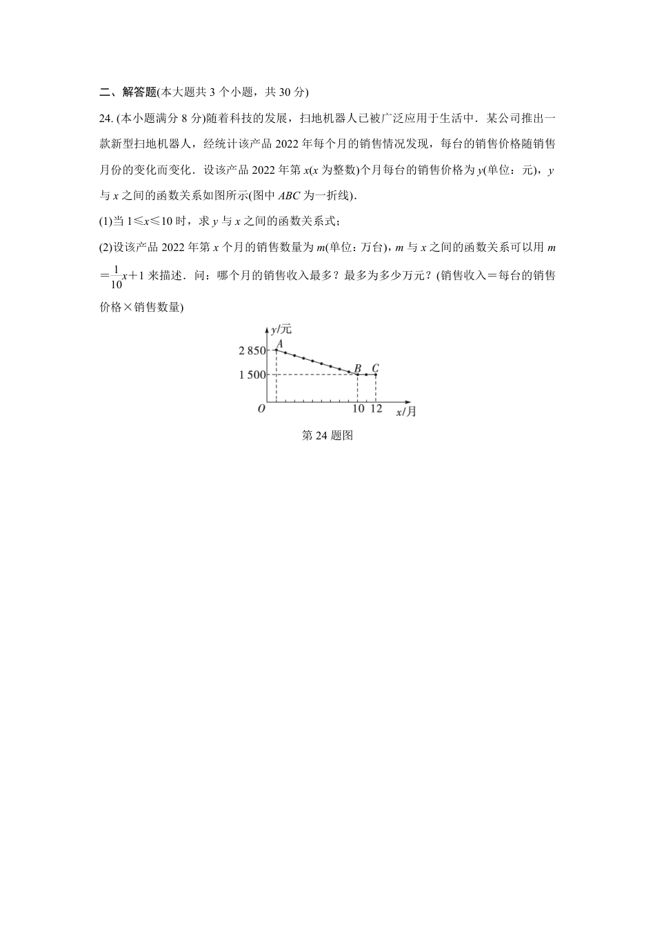 2024成都中考数学B卷专项强化训练十二 (含答案).pdf_第2页