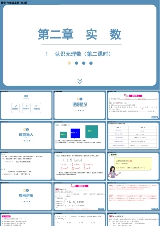 2024-2025学年度北师版八上数学2.1认识无理数（第二课时）【课件】.pptx
