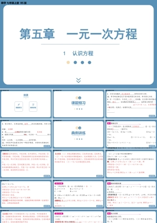 2024-2025学年度北师版七上数学5.1认识方程【课件】.pptx