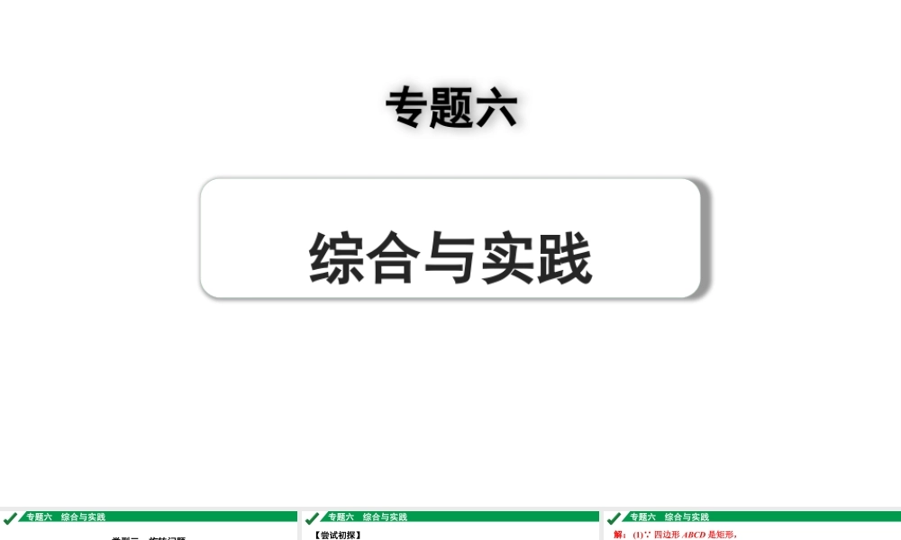 2024成都中考数学第一轮专题复习之专题六 类型三 旋转问题 教学课件.pptx