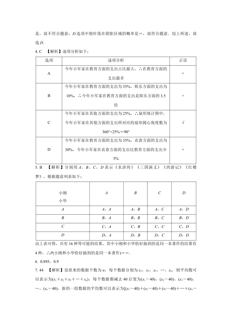 2024成都中考数学复习逆袭卷诊断小卷十五 (含详细解析).docx_第5页