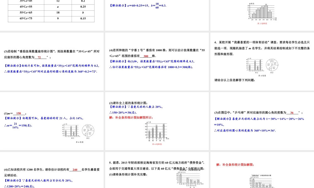 2024海南中考数学二轮重点专题研究 第30课时  数据的收集与整理（课件）.pptx