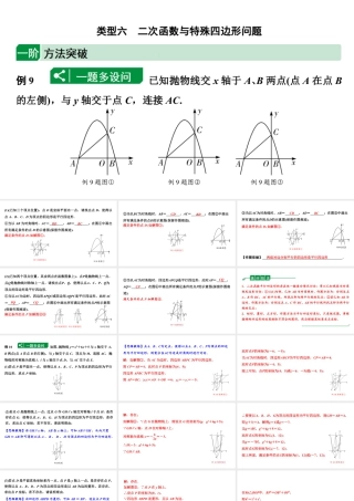 2024海南中考数学二轮重点专题研究 二次函数综合 类型六 二次函数与特殊四边形问题（课件）.pptx