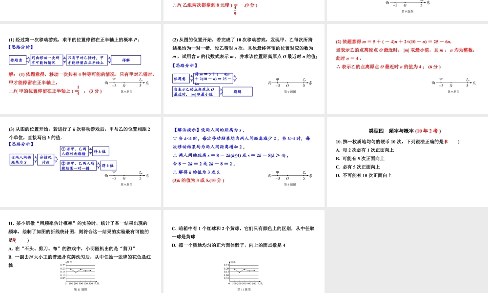 2024河北中考数学一轮中考考点研究 第八章 统计与概率 第二节  概率（课件）.pptx