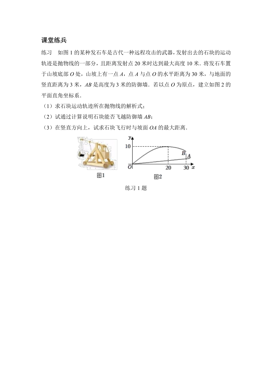 2024河南中考数学备考重难专题：抛物线型实际应用题导学案【含答案】.pdf_第3页