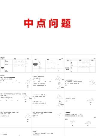 2024河南中考数学二轮复习微专题 中点问题 课件.pptx