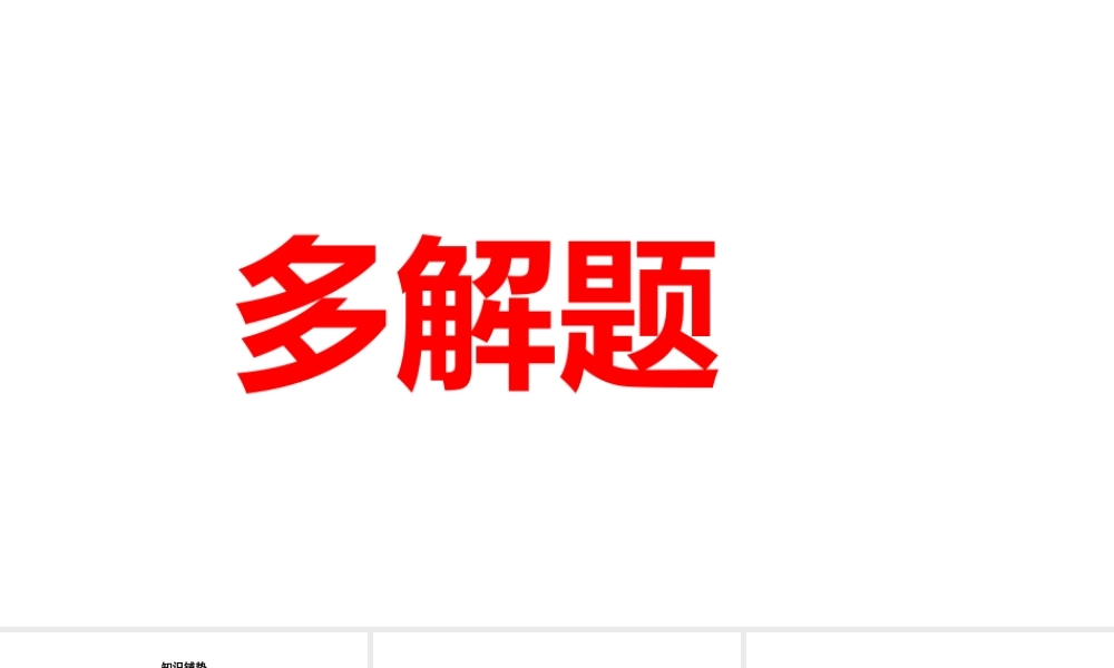 2024河南中考数学复习微专题 多解题 课件.pptx