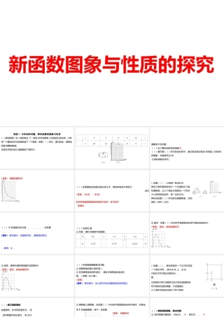 2024河南中考数学微专题复习 新函数图象与性质的探究 课件.pptx