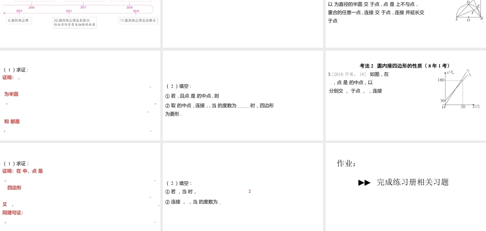 2024河南中考数学一轮知识点复习专题 圆的基本性质 课件.pptx