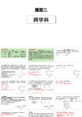 2024河南中考数学专题复习第二部分 题型二 跨学科 课件.pptx