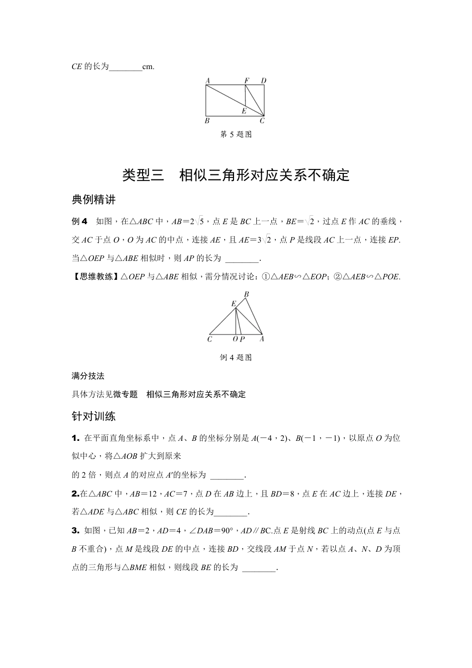 2024辽宁中考数学二轮专题训练 题型二  多解题  (含答案).pdf_第4页