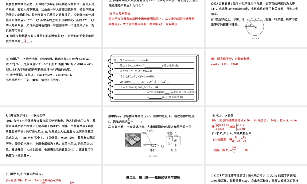 2024辽宁中考数学三轮冲刺系列 全国视野创新题型推荐（课件）.pptx