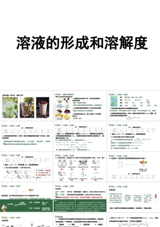 2024成都中考化学大单元复习-溶液的形成和溶解度 课件.pptx