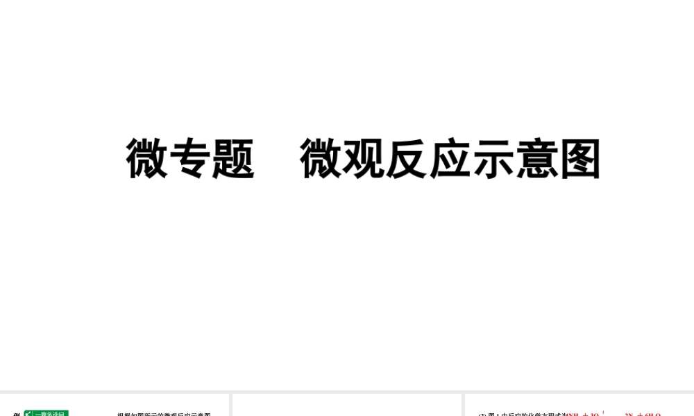 2024成都中考化学二轮复习之中考题型研究 微专题 微观反应示意图（课件）.pptx