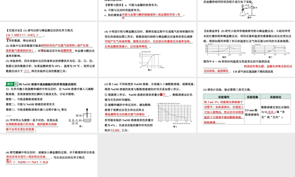 2024成都中考化学二轮复习之中考题型研究 专题六  实验探究题（课件）.pptx