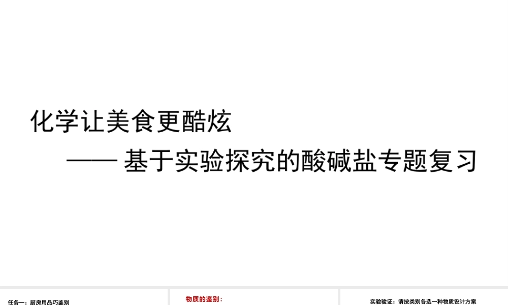 2024成都中考化学试题研究大单元复习-化学让美食更酷炫——基于实验探究的酸碱盐 课件.pptx