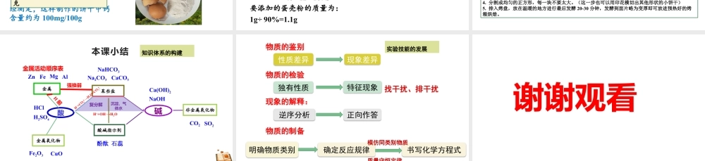 2024成都中考化学试题研究大单元复习-化学让美食更酷炫——基于实验探究的酸碱盐 课件.pptx