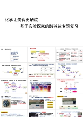 2024成都中考化学试题研究大单元复习-化学让美食更酷炫——基于实验探究的酸碱盐 课件.pptx