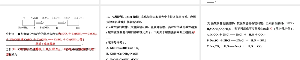 2024福建中考化学一轮复习 微专题2 酸碱盐的化学性质（课件）.pptx