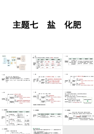 2024贵阳中考化学二轮专题复习 主题七　盐　化肥（课件）.pptx