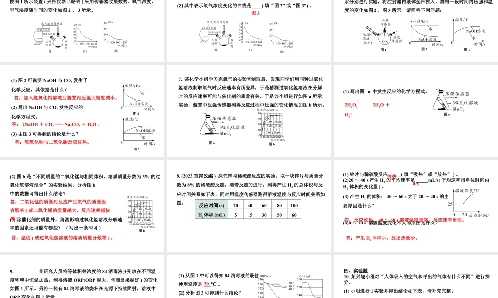 2024海南中考化学二轮重点专题突破 专题五 数字化实验（课件）.ppt