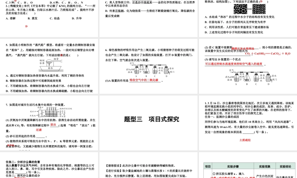 2024海南中考化学三轮冲刺系列 全国视野创新题型推荐（课件）.ppt