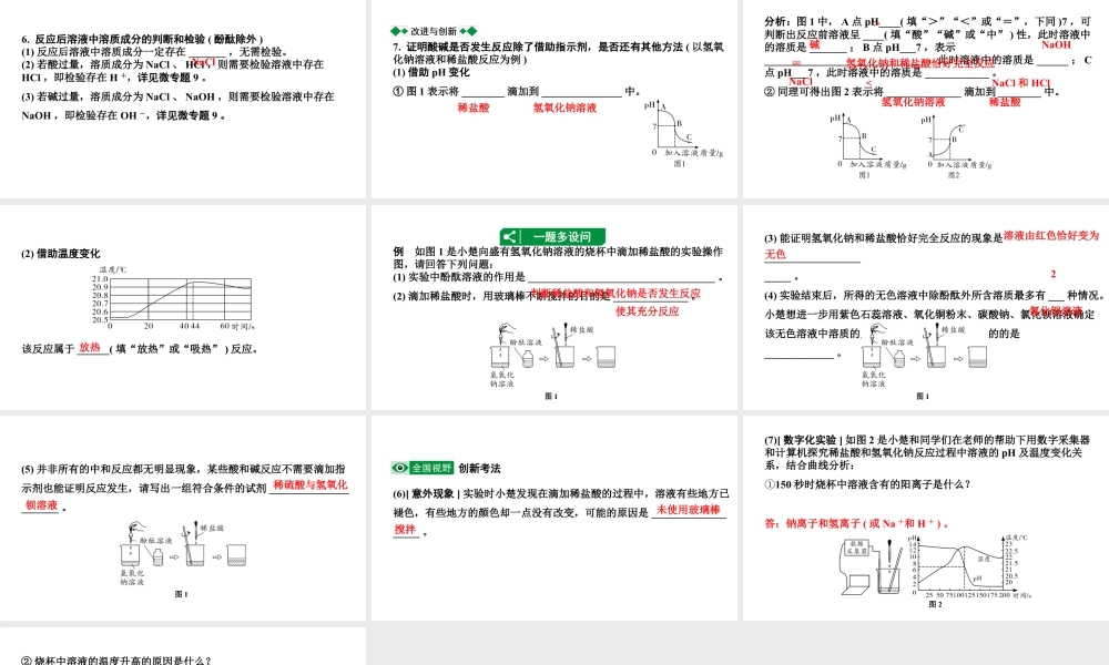 2024海南中考化学一轮复习 中考考点研究 第十单元 酸和碱（课件）.pptx