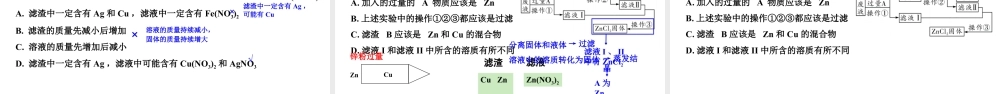 2024河北化学中考备考重难专题：金属与盐溶液反应后滤液滤渣成分分析 （课件）.pptx