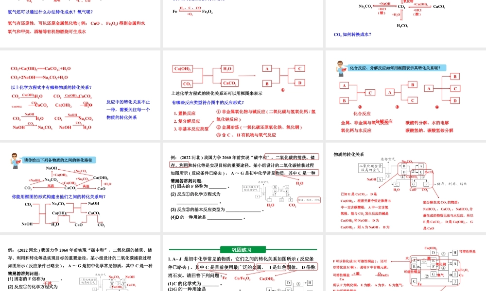 2024河北化学中考备考重难专题：框图推断题（课件）.pptx