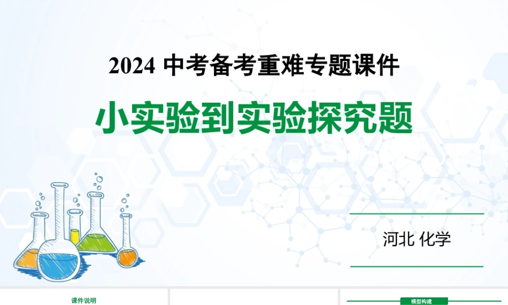 2024河北化学中考备考重难专题：小实验到实验探究题（课件）.pptx