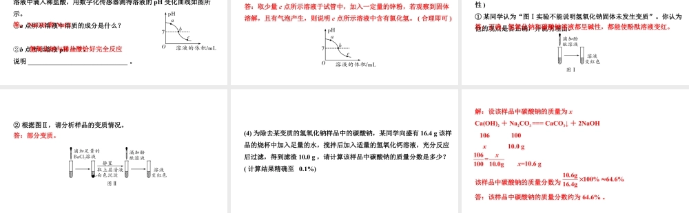 2024河南中考化学二轮重点专题突破 专题七  横向实验归类练（课件）.pptx