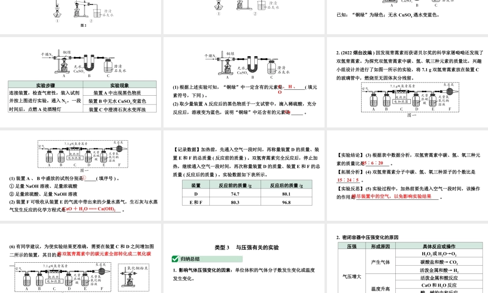 2024河南中考化学二轮重点专题突破 专题七  横向实验归类练（课件）.pptx