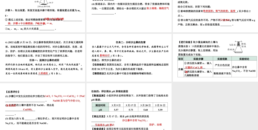 2024江苏中考化学二轮中考考点研究 题型二  项目性试题（课件）.pptx